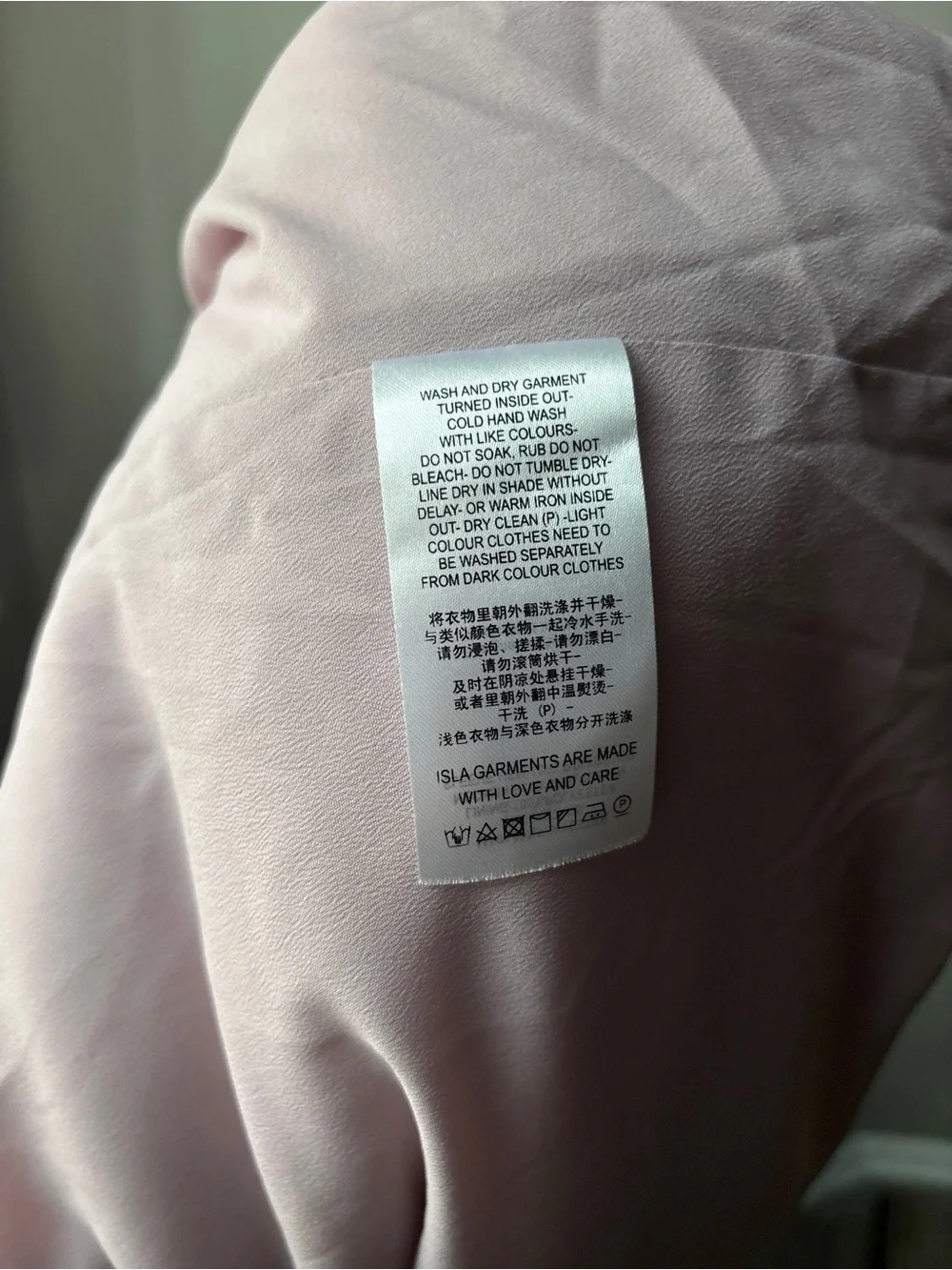 Dusty Pink Rose Quilted Velvet Bomber Jacket ISLA - Picture 7 of 7